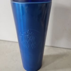 24oz Blue Floral Starbucks tumbler